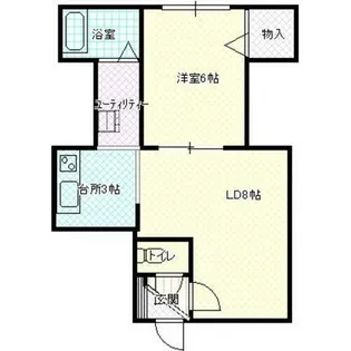 第8ベルハイム【2階】の間取り