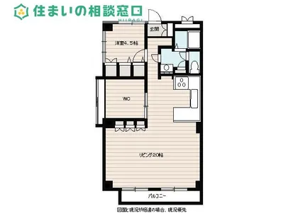 愛知県岡崎市欠町字三田田北通【マンション】の間取り
