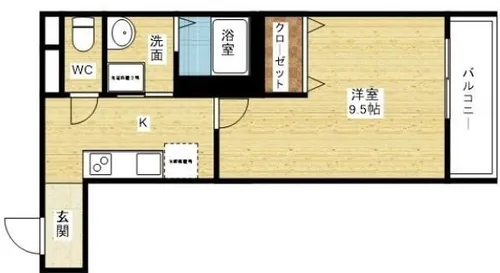 フジパレス阪急神崎川南Ⅰ番館【2階】の間取り
