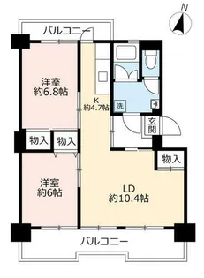 UR千代が丘【1020516号室】の間取り