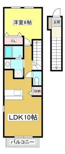 シャトー松田【2階】の間取り