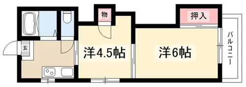 第一正木ビル【405号室】の間取り