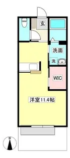メゾン鬼越【1階】の間取り