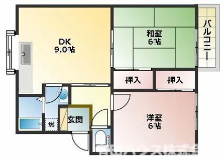 ファミリー夏【205号室】の間取り