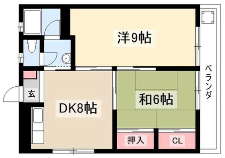 石田ハイツ【4階】の間取り