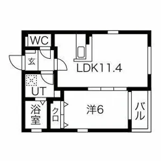DEVELD辻本通【2階】の間取り