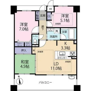 アルファステイツ明石駅前(0004028)【10階】の間取り