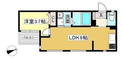 Infina岡崎【203号室】の間取り