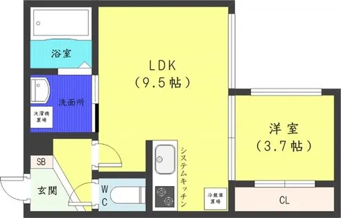 KOTONI GROOVE【3階】の間取り