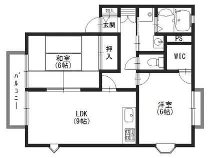 パレスロード桂【2階】の間取り