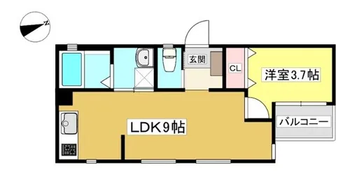 Infina岡崎【3階】の間取り