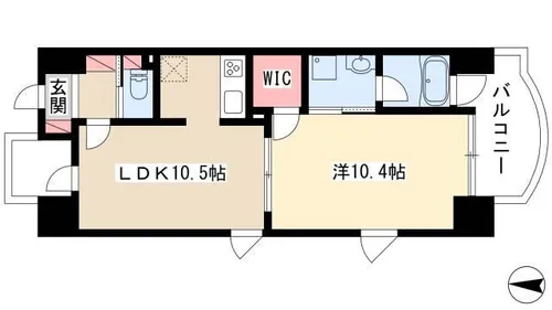 さくらHills名駅NORTH【3階】の間取り