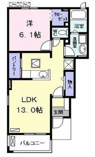 ラヴァーズ E【1階】の間取り