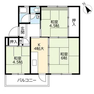 UR志徳【0060505号室】の間取り