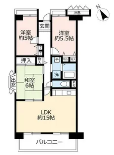 URアーバンラフレ星ヶ丘【0040506号室】の間取り