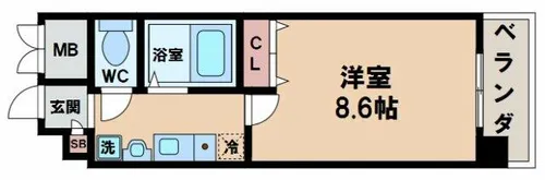トラスト王子町【2階】の間取り