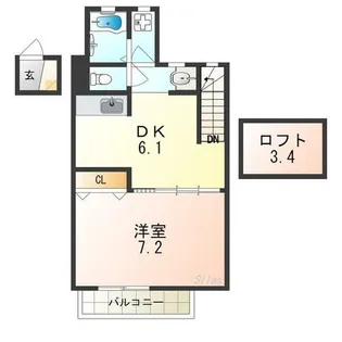 フリーダム【2階】の間取り
