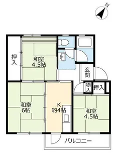 UR鳴子【0730406号室】の間取り