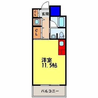 ルナコート塚本【9階】の間取り