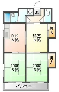 ローズハイツ【3階】の間取り