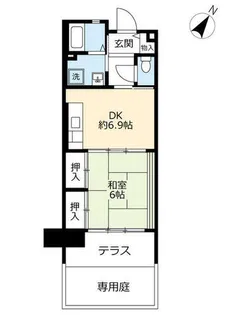 UR香里ヶ丘さくらぎ街【0050104号室】の間取り