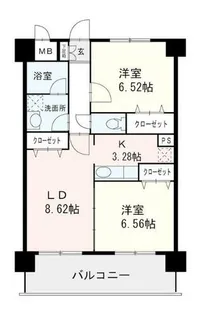 アンプルールベトン明永【5階】の間取り