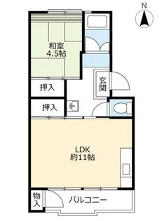 UR高森台【1060314号室】の間取り
