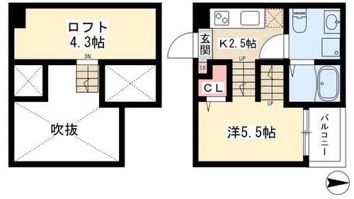 プランドールN【102号室】の間取り