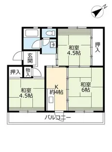UR梅ノ木【0150104号室】の間取り