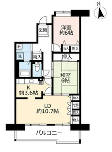 URルゼフィール名谷東【4210908号室】の間取り