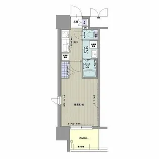 パルティール高畑アネックス【5階】の間取り