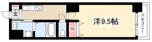 ARTIZA鶴舞【503号室】の間取り