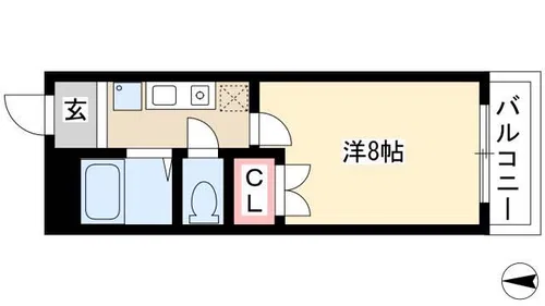 エルメゾン東海通【3階】の間取り