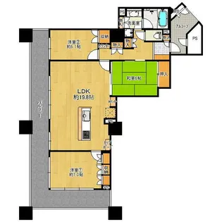 ルネマスターズタワー(150068)【21階】の間取り