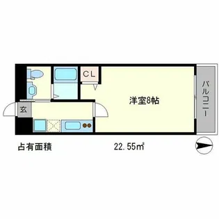 K’sメゾン御蔭【4階】の間取り