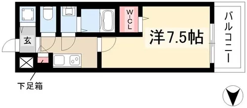 エスリード新栄マルス【0804号室】の間取り