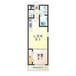 レヴール鳳南【2階】の間取り