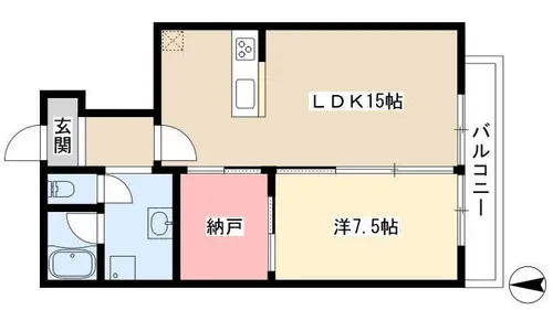 ヒラノマンション【4階】の間取り