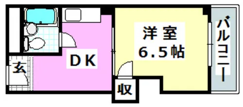 山崎第8マンション【204号室】の間取り