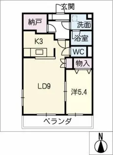 モッレロクス有松【1階】の間取り