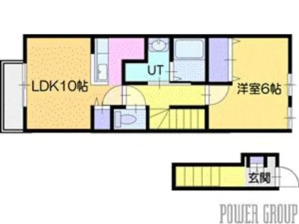 フォンテーヌⅣ【2階】の間取り