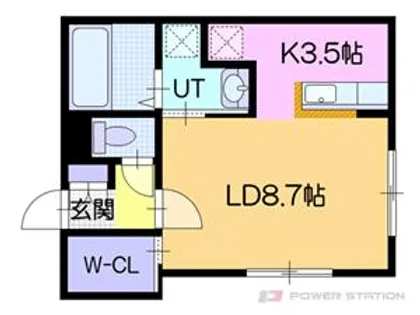 プランドール相生【1階】の間取り