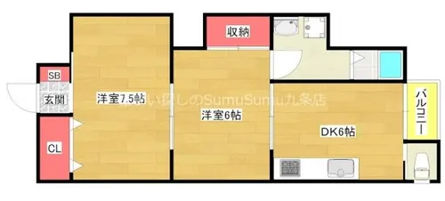 赤丸第2ビル【5階】の間取り