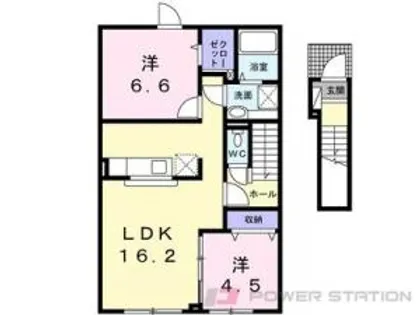 ひまわりⅢ【2階】の間取り