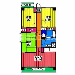 SOPHIA TOKUNAGA【605号室】の間取り