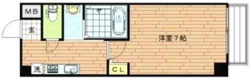 グランパシフィック天王寺南【3階】の間取り