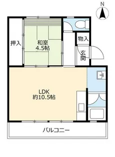 UR藤ヶ丘【0080202号室】の間取り