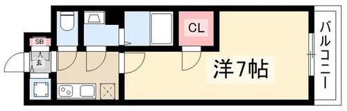 エスリード新栄グランラグジェ【7階】の間取り