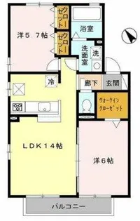 アーバンフォレスト【Ⅱ-102号室】の間取り