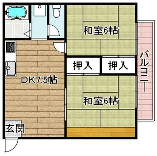 メゾン東陽【201号室】の間取り